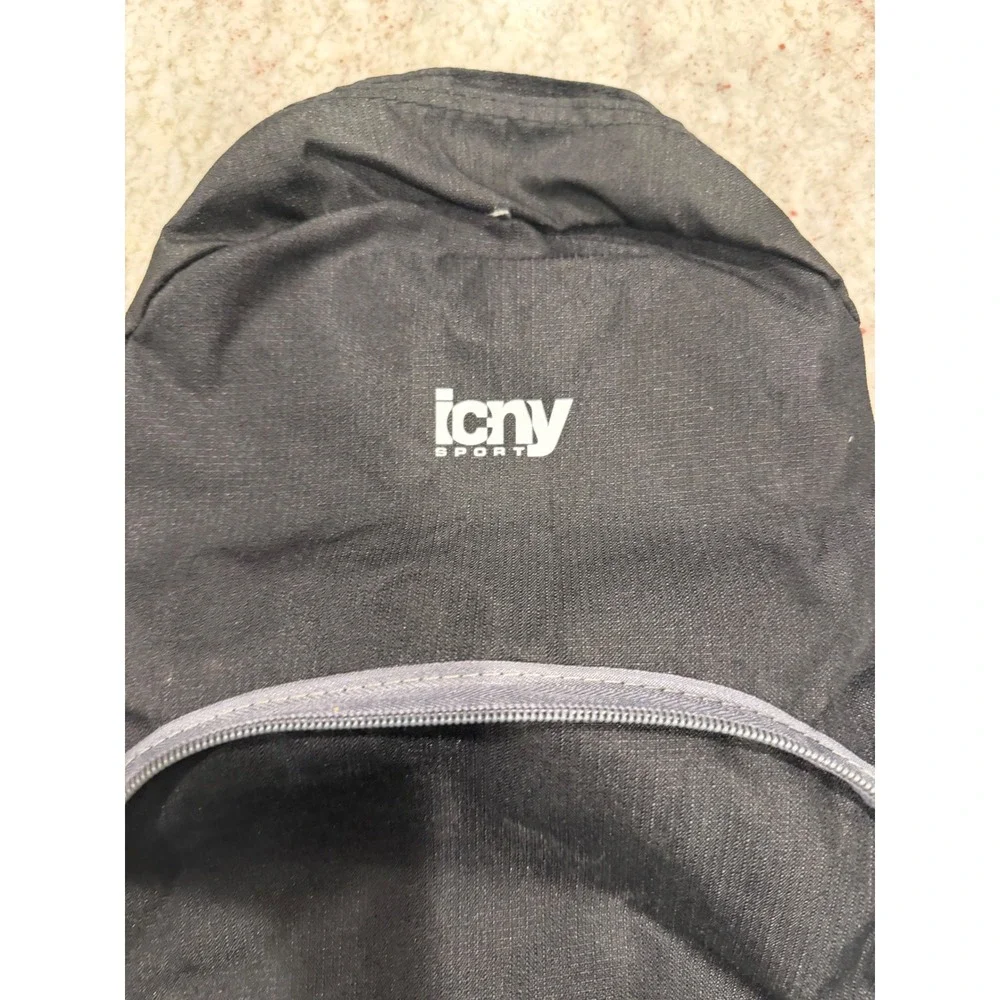 ICNY Sport Packable Backpack Full Size‎ Black ICNYBP001 New With Tags